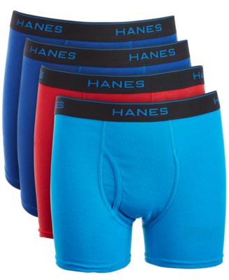 Hanes - Big Boys 4-Pk. Boxer Briefs