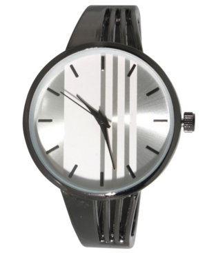 image of Women-s Modern Striped Design Bangle Watch 38mm