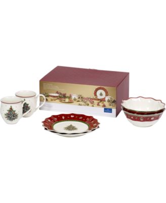 Toys Delight 6-Piece Red Breakfast Set, Service for 2
