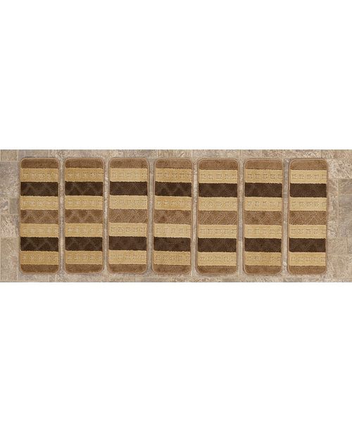 Ottomanson Softy Collection Non Slip Rubber Backing Stair Tread