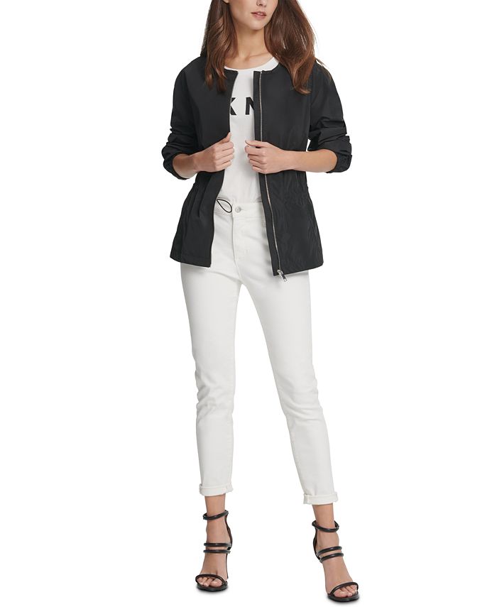 DKNY ZipFront Drawstring Jacket Macy's