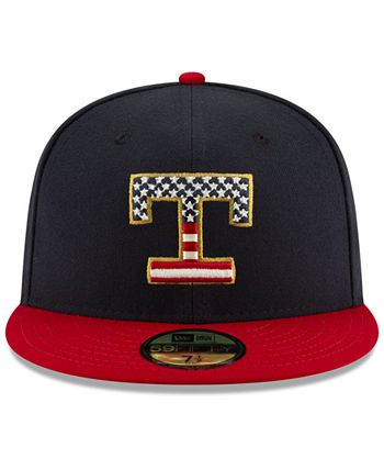 New Era Texas Rangers Retro 2009 Stars and Stripes 59FIFTY Fitted Cap -  Macy's