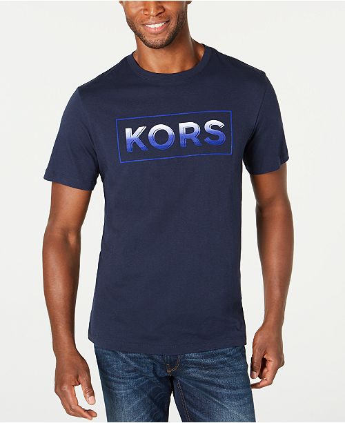 Michael Kors Men S Ombre Logo Graphic T Shirt Created For Macy S
