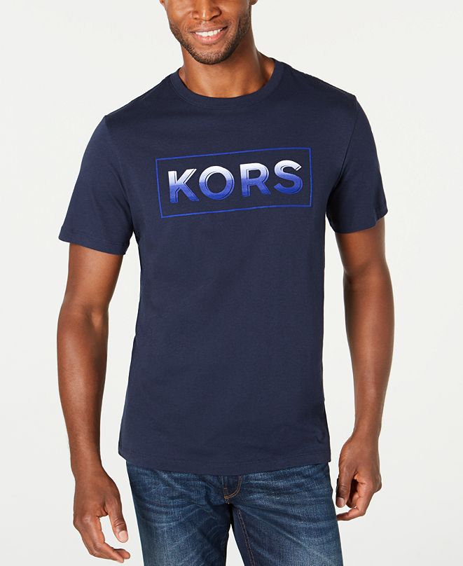 Michael Kors Men's Ombre Logo Graphic T-Shirt, Created for Macy's ...