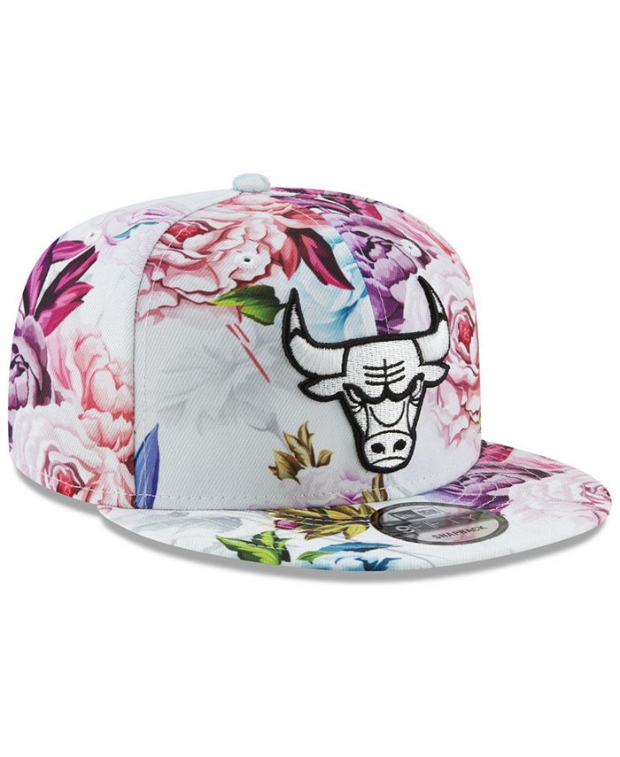 New Era 9Fifty Snapback Chicago Bulls – Cappellino Floreale In Poliestere, Taglia Unica