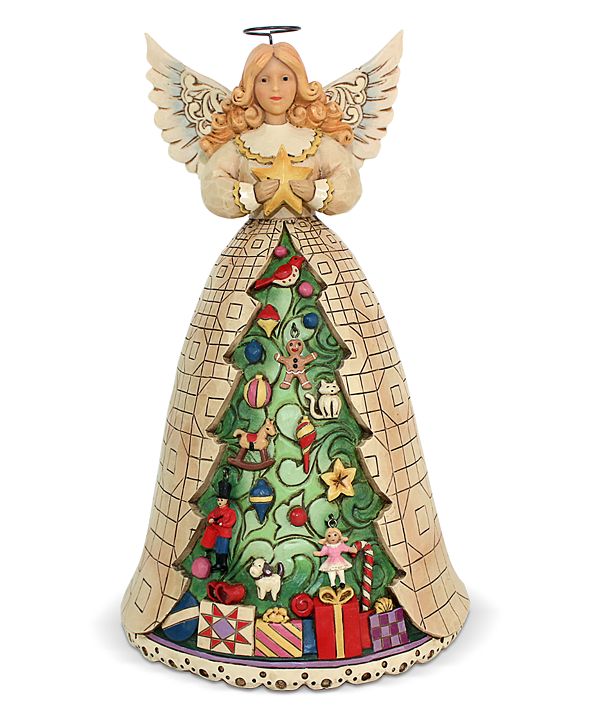 Enesco Jim Shore Angel with Christmas Tree Skirt & Reviews ...