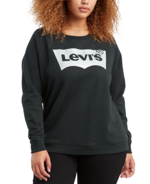 UPC 887035000430 product image for Levi's Batwing Trendy Plus Size Logo Graphic Sweatshirt | upcitemdb.com