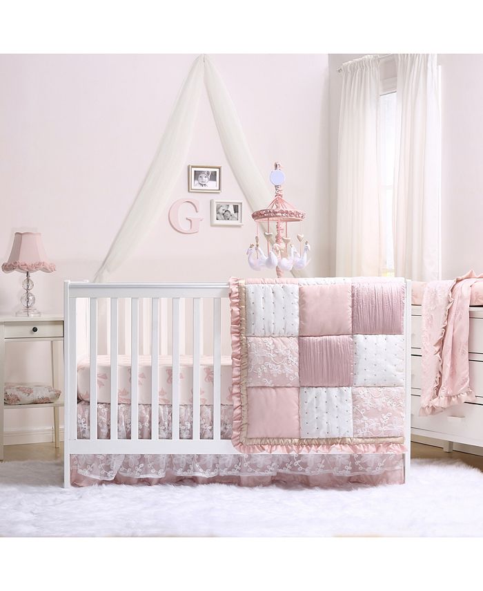 The Peanutshell Grace 4 Piece Crib Bedding Set Macy s