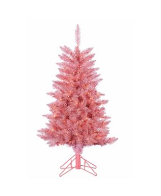 Sterling - 4Ft Pink Tuscany Tinsel Tree with 150 Clear Lights