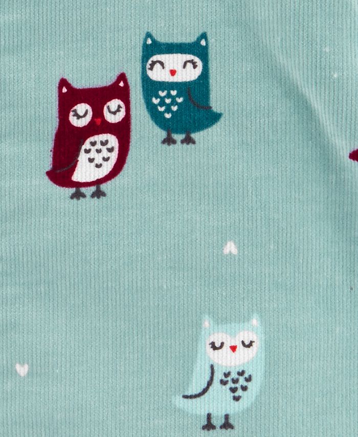 Carter's Baby Girls 3Pc. Crewneck TShirt, OwlPrint Corduroy Jumper
