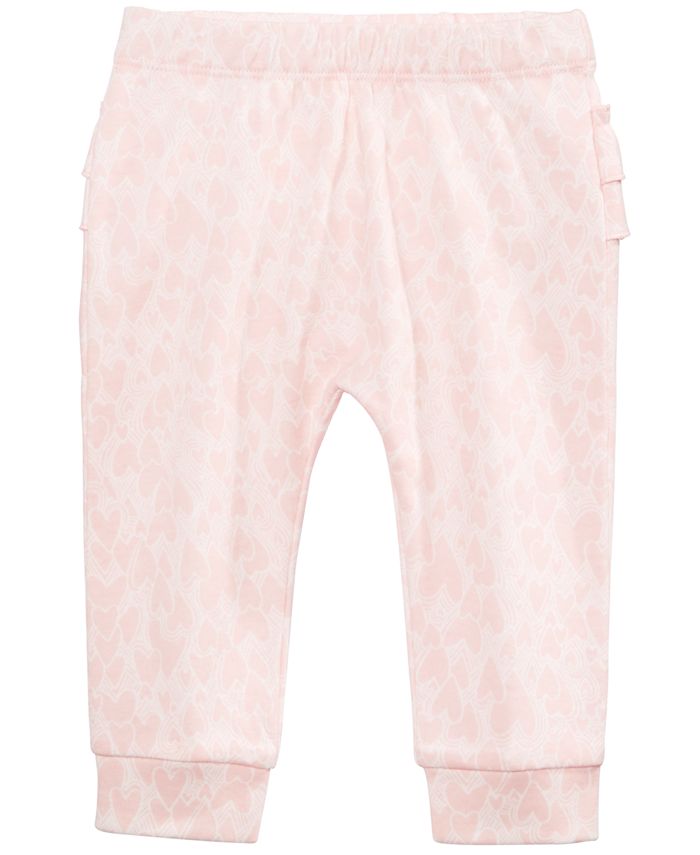 First Impressions Baby Girls Cotton Ruffled Jogger Pants, Created for ...