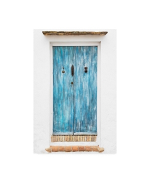 Trademark Global Philippe Hugonnard Made In Spain Old Blue Door Canvas Art In Multi