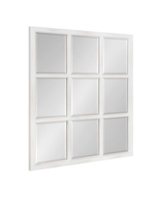 Hogan 9 Windowpane Wood Wall Mirror - 26" x 32"