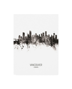 Trademark Global Michael Tompsett Vancouver Canada Skyline Portrait Ii Canvas Art In Multi