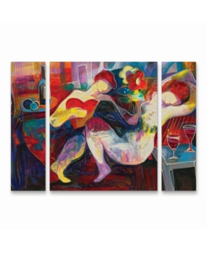 Trademark Global Jessica Acunda Noche De Amor Multi Panel Art Set Large 3 Piece In Multi