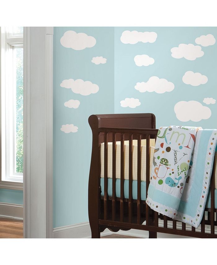 York Wallcoverings Clouds Peel and Stick Wall Decals & Reviews All