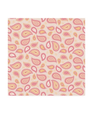Trademark Global Holli Conger Paisley Pink Repeat Canvas Art In Multi