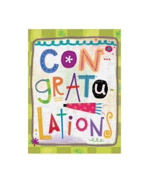 Trademark Global Holli Conger Sprouted Wisdom Congrats Canvas Art In Multi