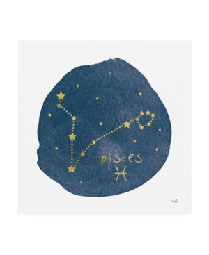 Trademark Global Moira Hershey Horoscope Pisces Canvas Art In Multi