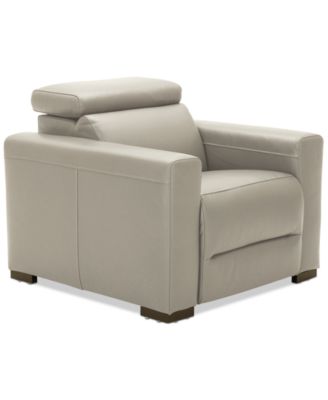 Nevio 39" Leather Power Recliner with Rachet Headrest