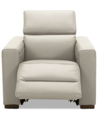 Nevio 39" Leather Power Recliner with Rachet Headrest