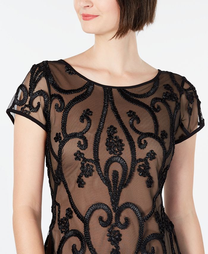 Connected Soutache Illusion Dress, Created for Macy's - Macy's