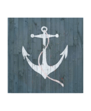 Trademark Global Grace Popp Nautical Plank Iv Canvas Art In Multi