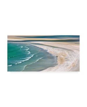 Trademark Global Anuska Voncina Sandy Shore Coast Canvas Art In Multi