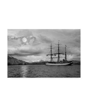 Trademark Global Monte Nagler Ghost Ship And Moonlight Juno Alaska Canvas Art In Multi