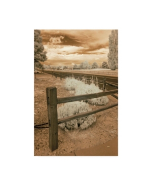 Trademark Global Monte Nagler Fence And Road Albuquerque New Mexico Canvas Art In Multi