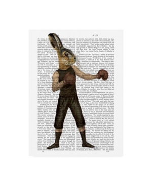 Trademark Global Fab Funky Boxing Hare Gloves Canvas Art In Multi