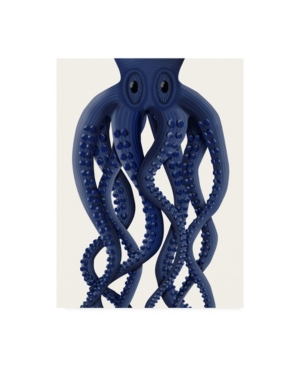 Trademark Global Fab Funky Giant Octopus Blue Canvas Art In Multi