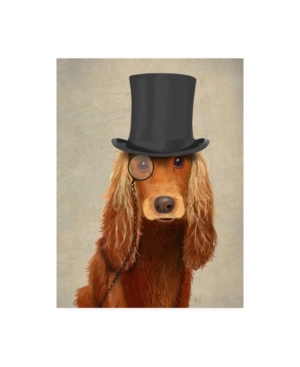Trademark Global Fab Funky Cocker Spaniel, Formal Hound And Hat