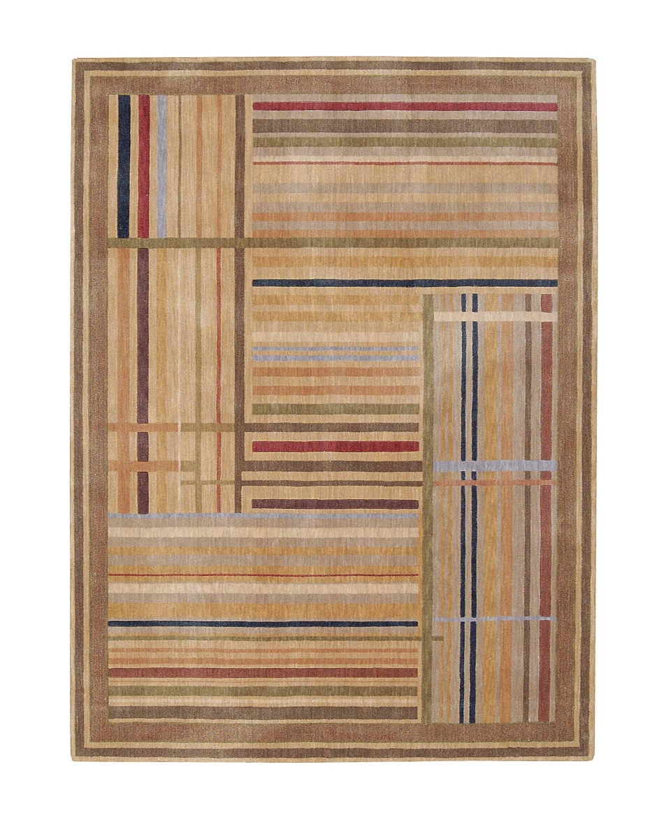 Nourison Rugs, Somerset ST17 Lines Multicolor   Rugs