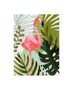 Trademark Global Victoria Borges Flamingo Forest Ii Canvas Art In Multi