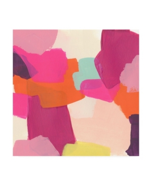 Trademark Global June Erica Vess Pink Slip Ii Canvas Art In Multi