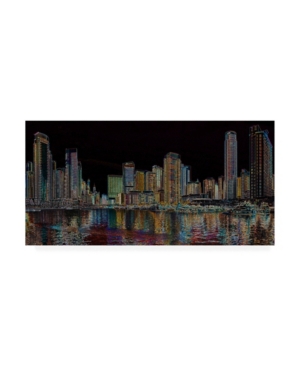 Trademark Global Ellicia Amando Boston Glowing Canvas Art In Multi