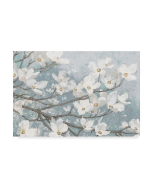 James Wiens Dogwood Blossoms Ii Blue Gray Crop Canvas Art - 20