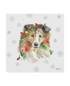Trademark Global Beth Grove Holiday Paws Ix Canvas Art In Multi