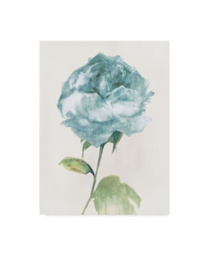 Wild Apple Portfolio Antique Floral on Cream Ii Blue Canvas Art - 20