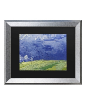 Trademark Global Vincent Van Gogh Wheatfields Under Thundercloud Matted Framed Art In Multi