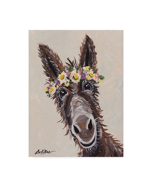 Trademark Global Hippie Hound Studios Donkey Rufus Flower Crown