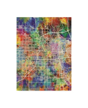 Trademark Global Michael Tompsett Omaha Nebraska City Map Canvas Art In Multi