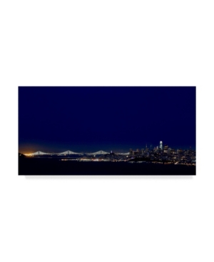 Trademark Global American School San Fransisco Skyline At Night Canvas Art In Multi