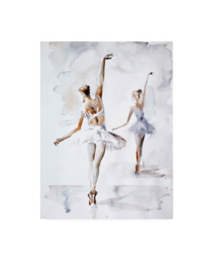 Shop Trademark Global Aimee Del Valle Ballerina In Blue Canvas Art In Multi