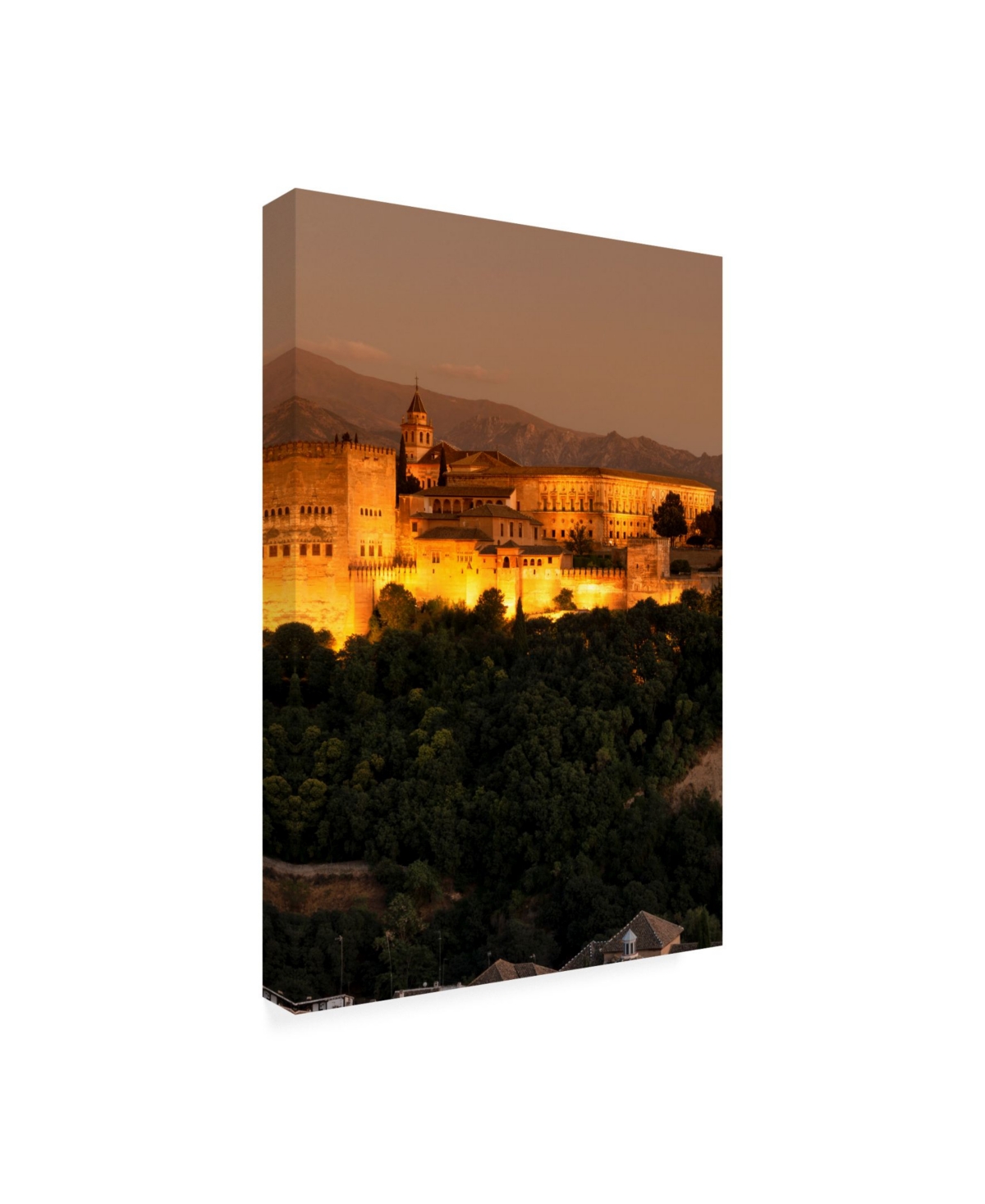 Philippe Hugonnard Made in Spain the Beautiful Alhambra at Night Iii Canvas Art -