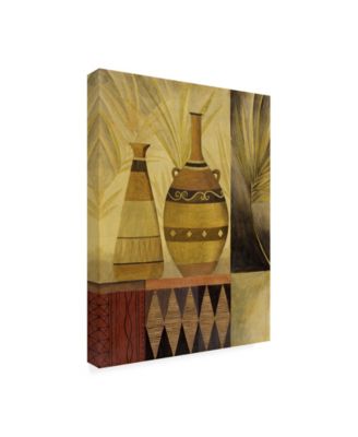 Trademark Global Pablo Esteban Two Vases with Greenery Canvas Art - 36.5" x 48"