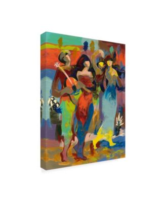 Jessica Acunda Companeros de banda Canvas Art - 36.5" x 48"