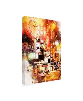 Trademark Global Philippe Hugonnard NYC Watercolor Collection - Booth Canvas Art - 15.5" x 21"