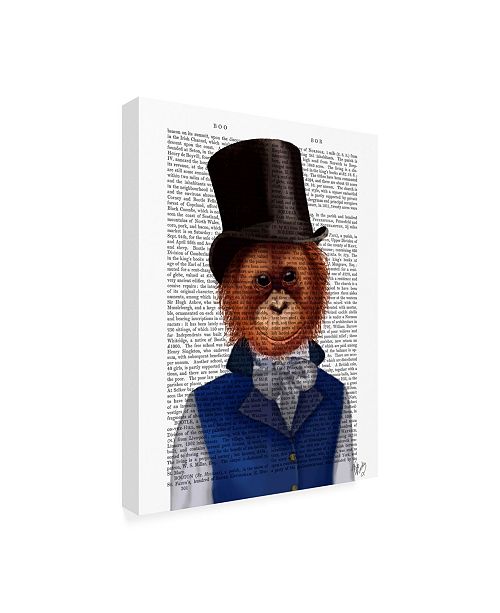 Trademark Global Fab Funky Orangutan in Top Hat Canvas Art Trademark Global Fab Funky Orangutan in Top Hat Canvas Art